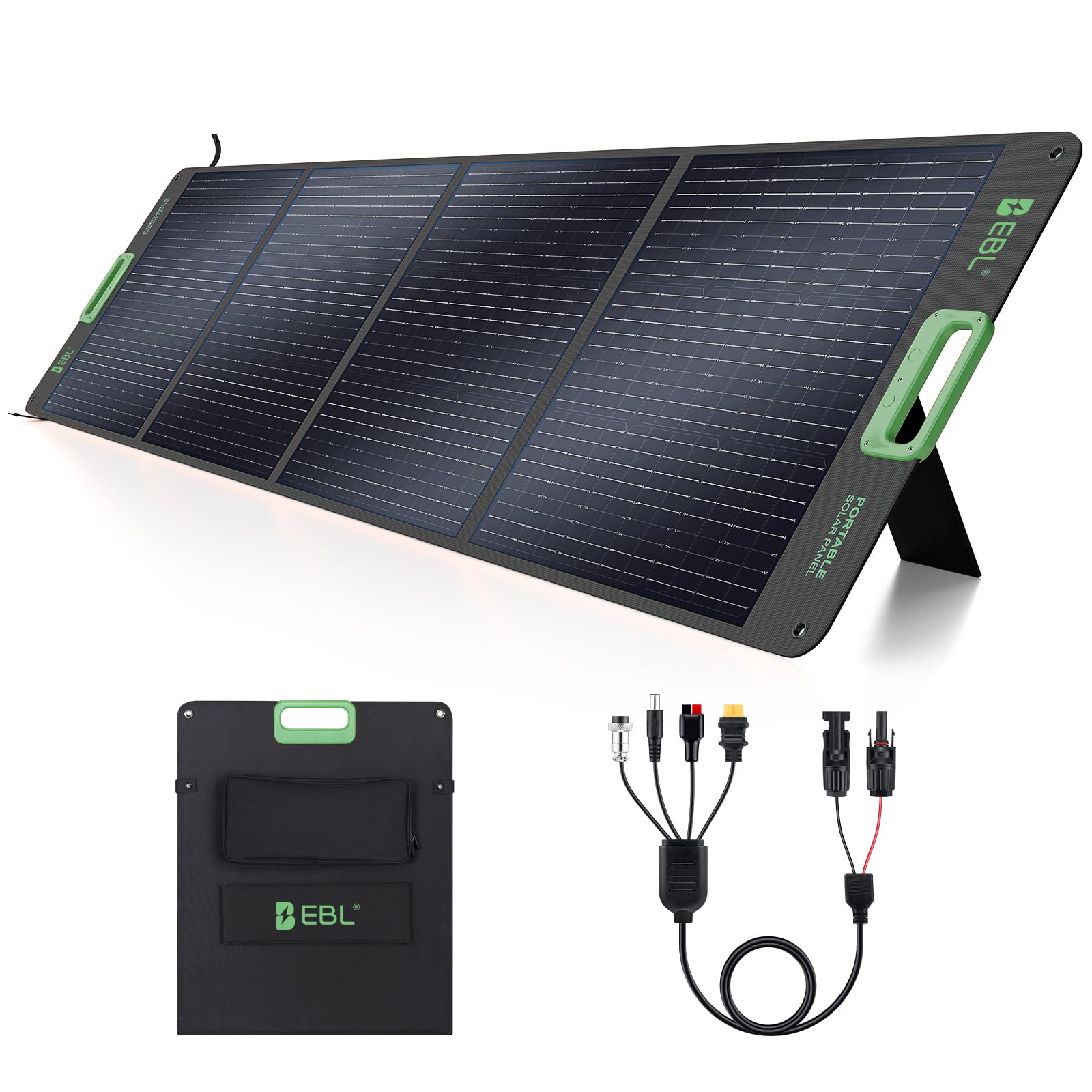 EBL ESP-200 ポータブルソーラーパネル Amazon.com : EBL 200W Portable Solar Panel High Efficiency Solar